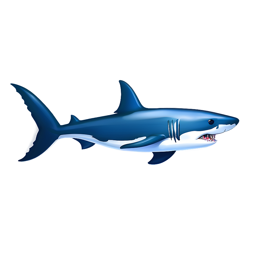 Great White Shark Cartoon Png Yfd