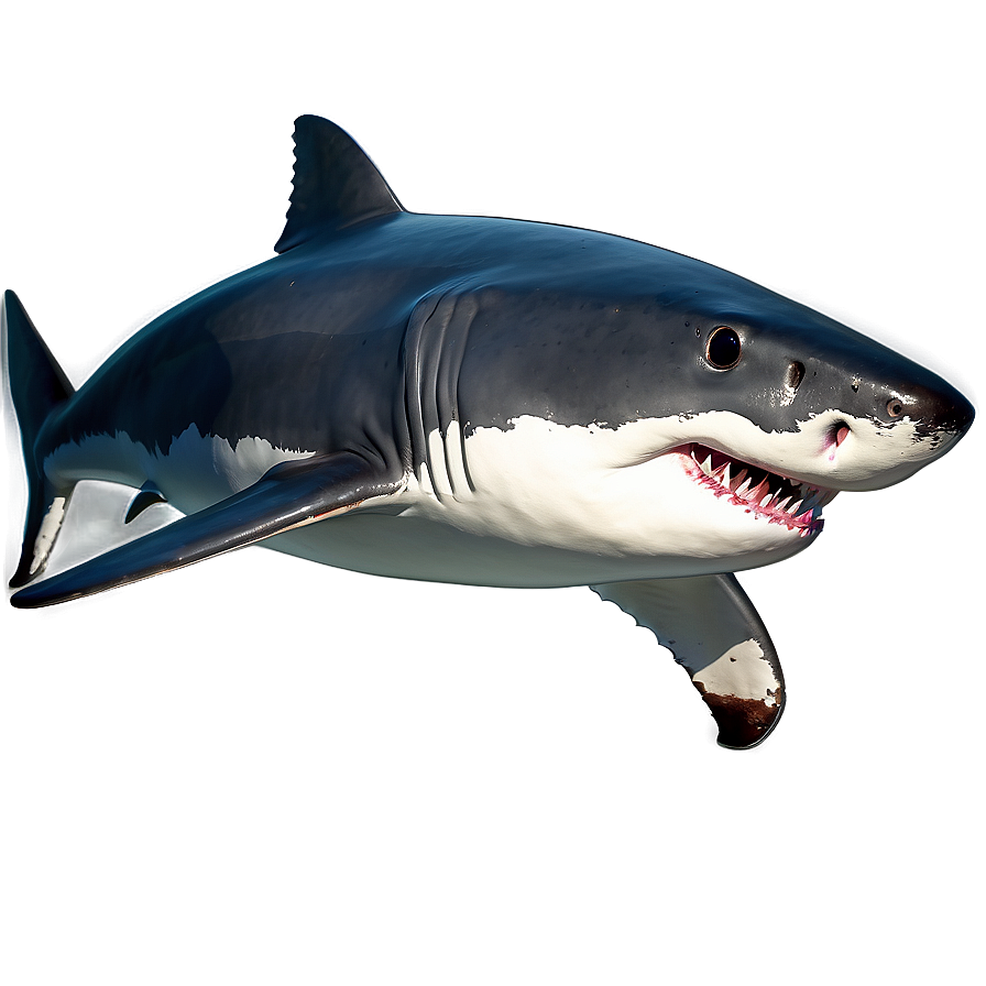 Great White Shark Illustration Png Fdu43