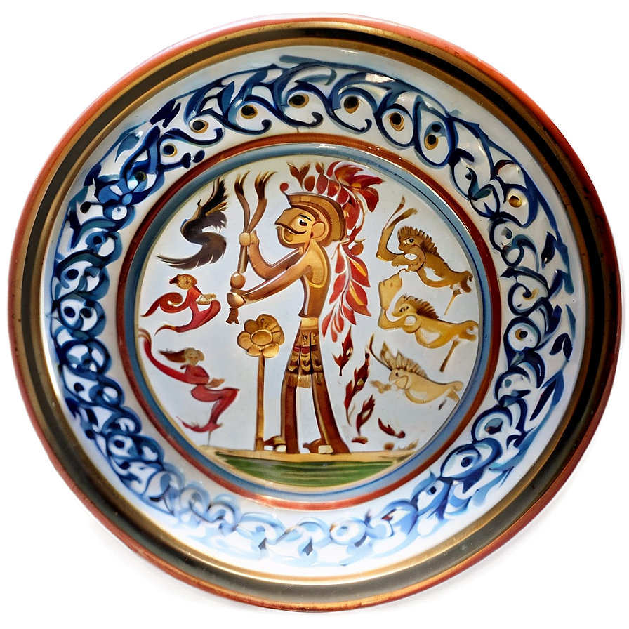 Greek Ceramic Plate Png Aiy33