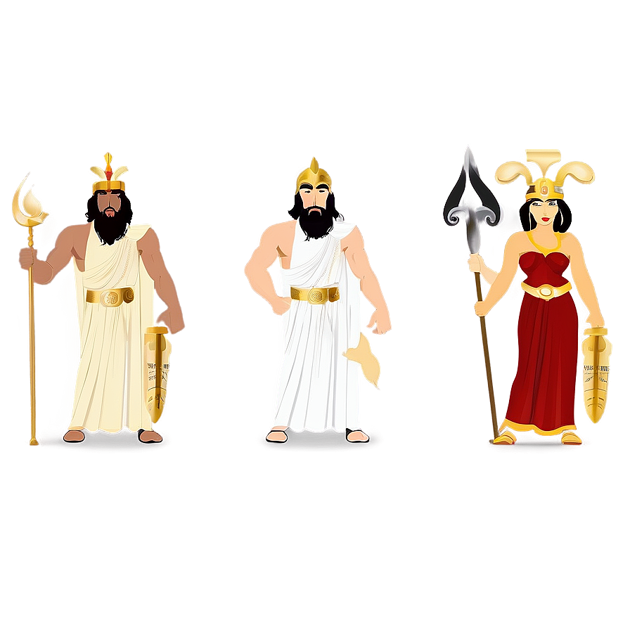 Greek Gods Illustration Png 06252024