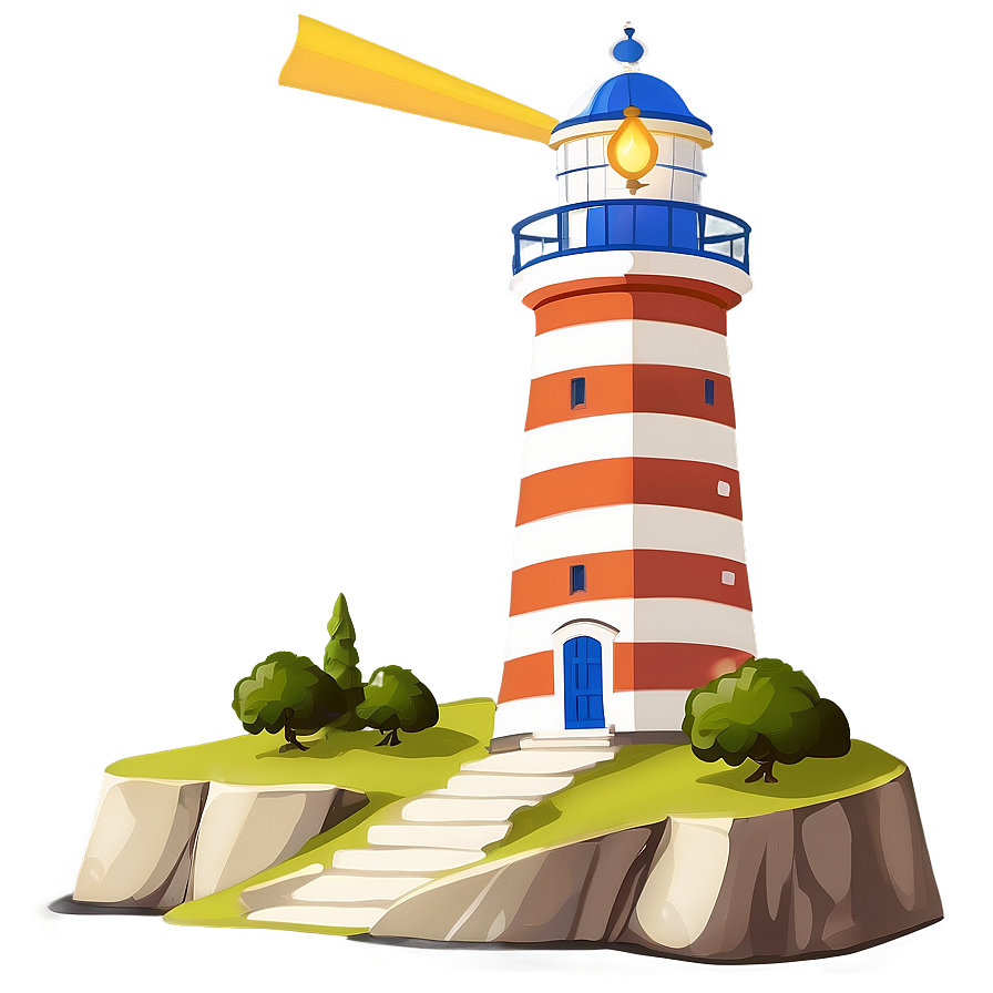 Greek Lighthouse Scene Png Txl