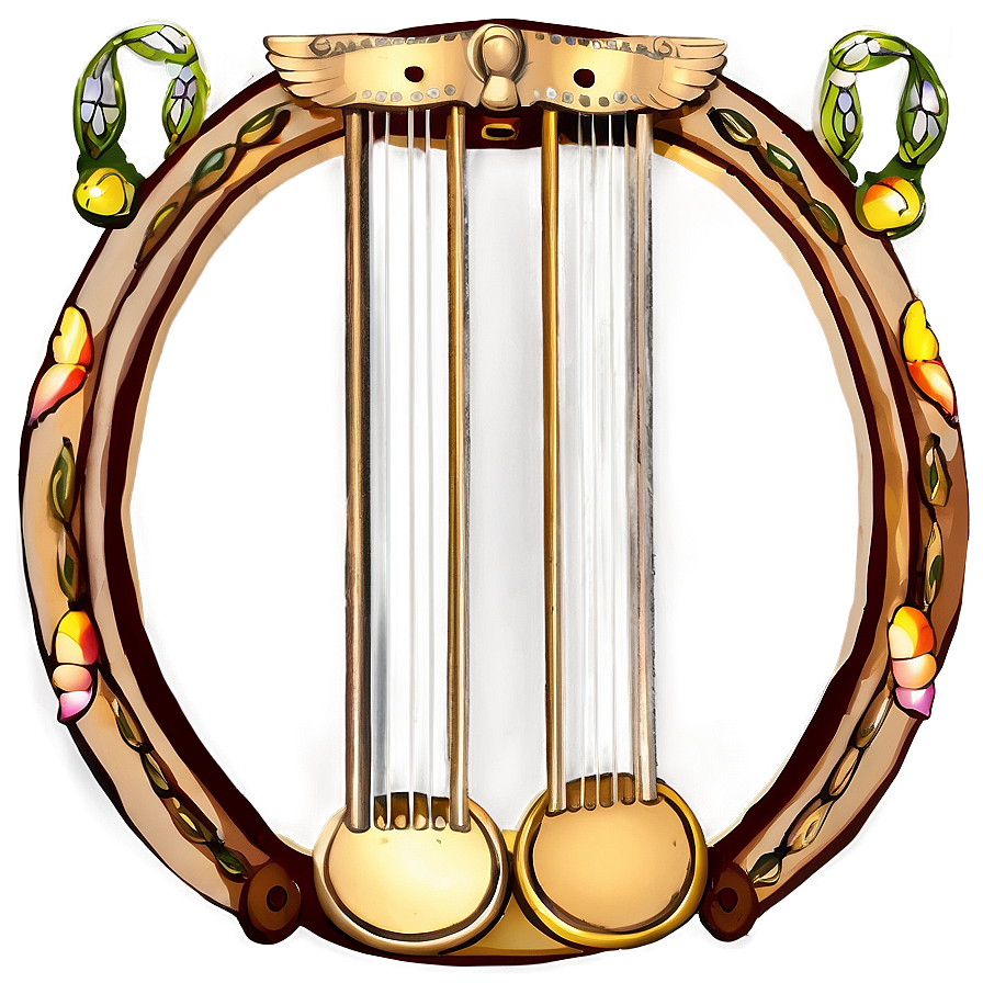 Greek Lyre Instrument Png Wgo49