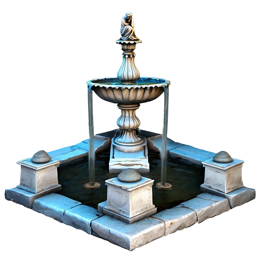 Greek Mythology Fountain Png Mul