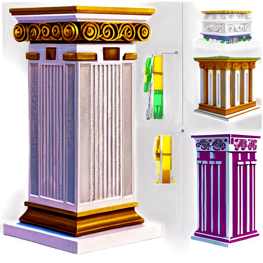 Greek Pillar Icon Png 39