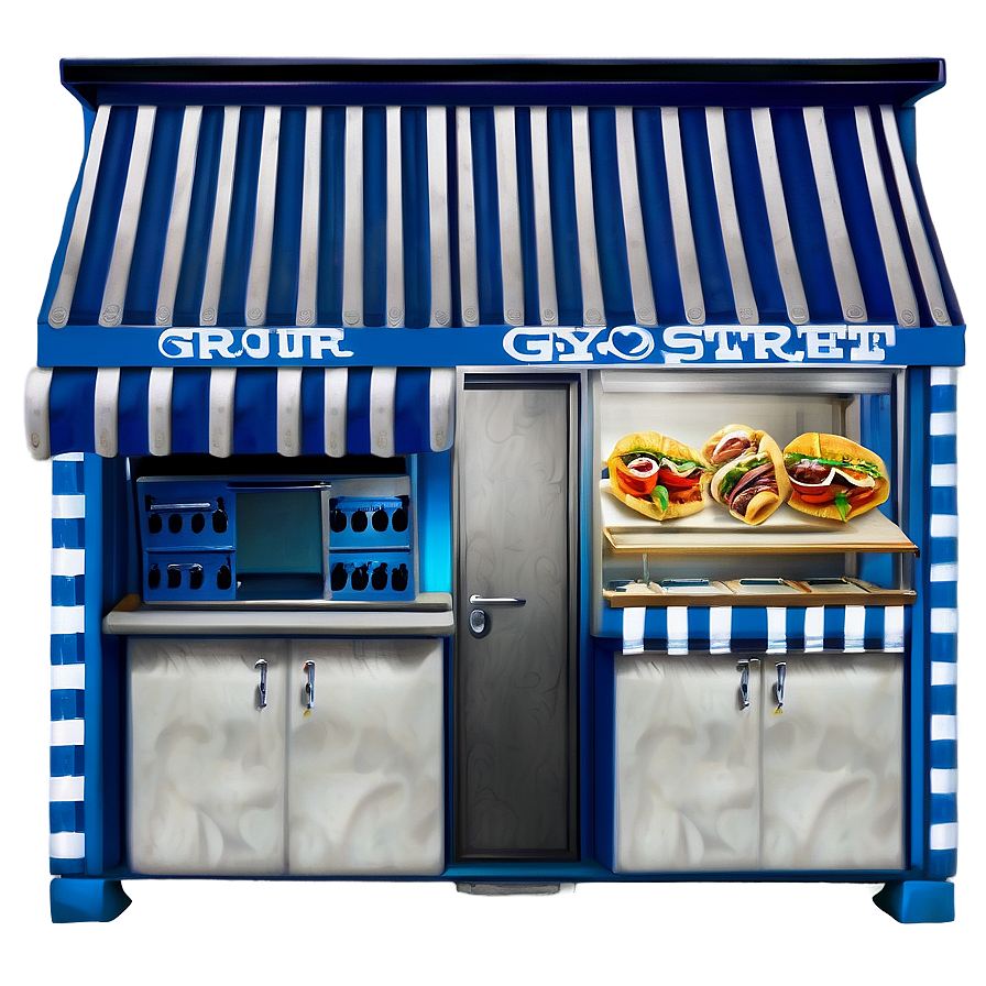 Greek Street Gyro Png 06202024