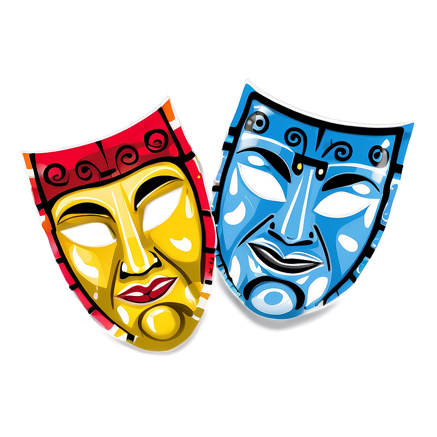 Greek Theatre Masks Png Xdu