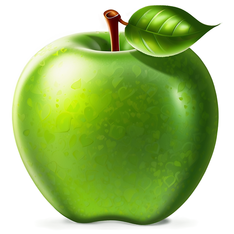 Green Apple Illustration Png Odt