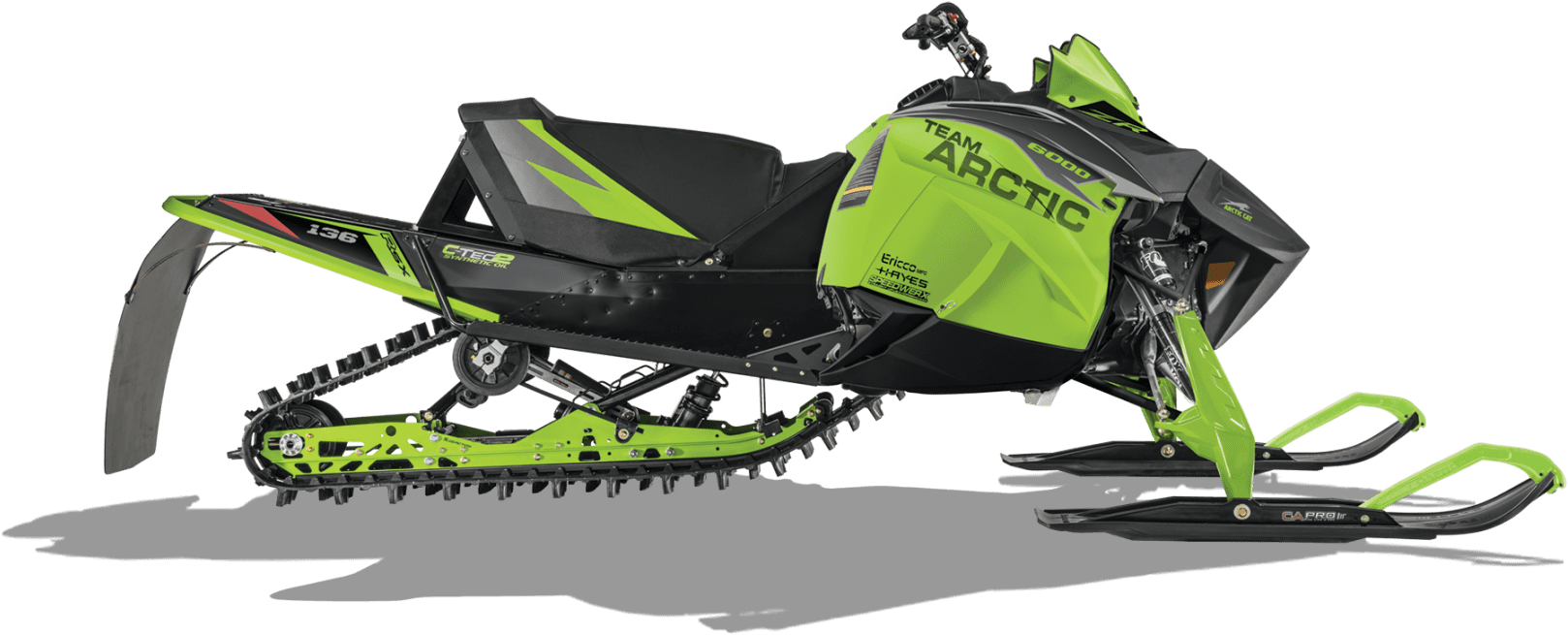 Green Arctic Cat Snowmobile