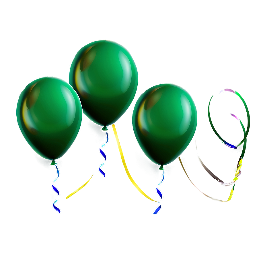 Green Balloons Png Hvv