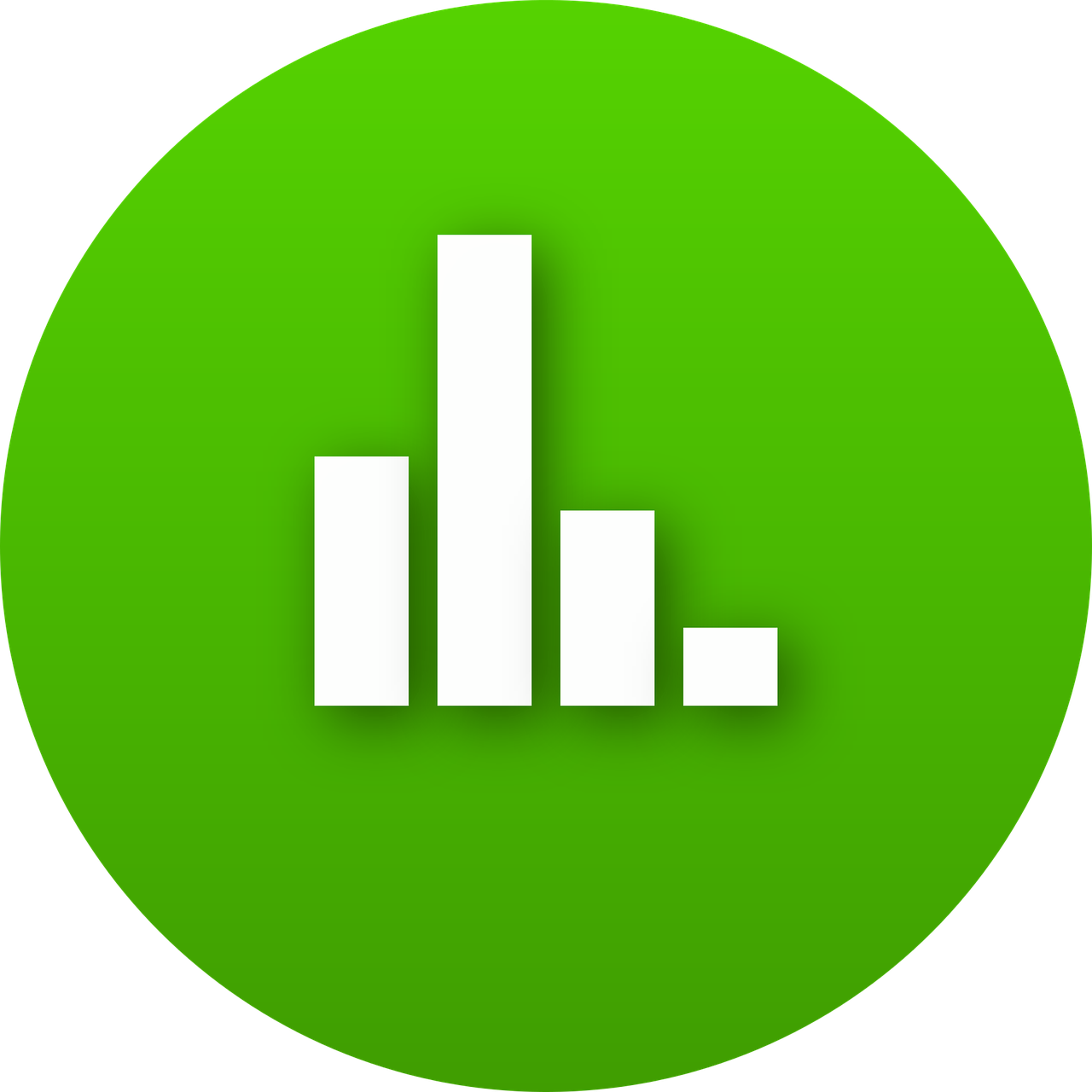 Green Bar Chart Icon