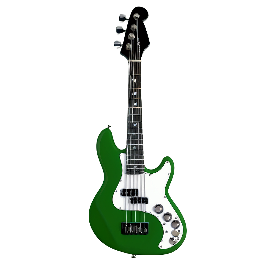 Green Bass Guitar Png 06112024