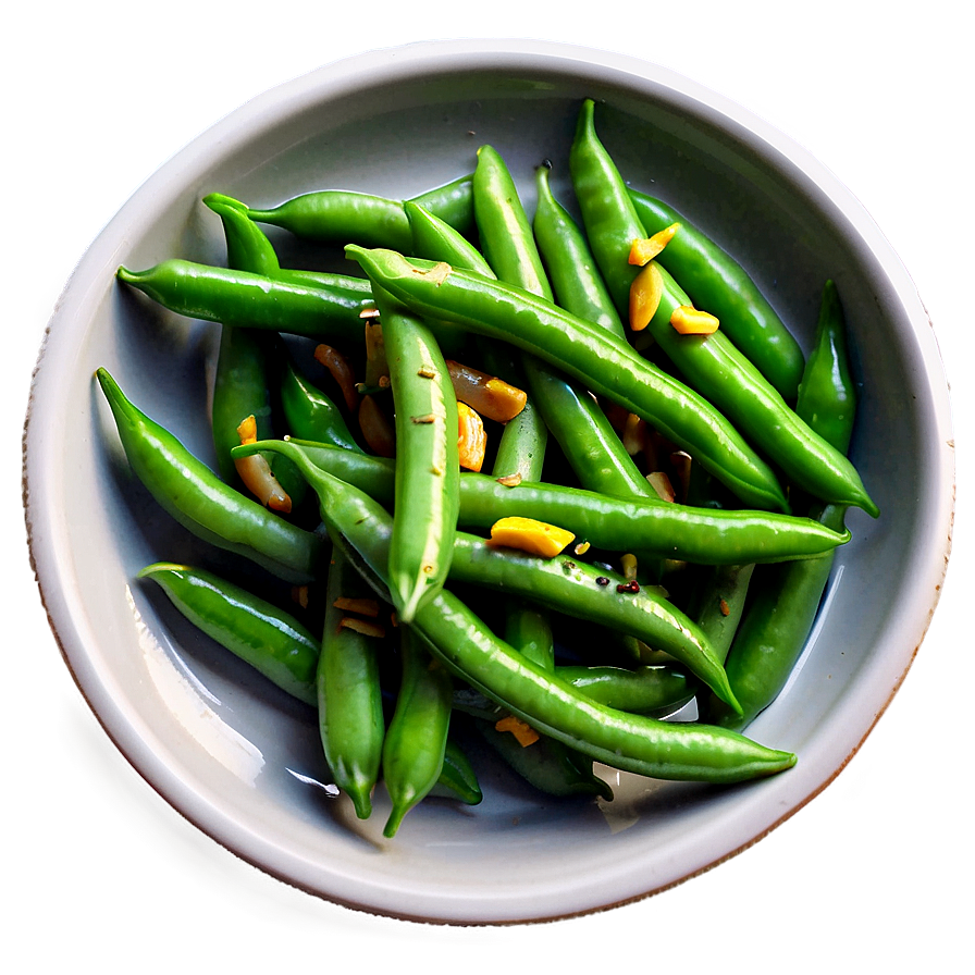 Green Beans Plate Png Qdp