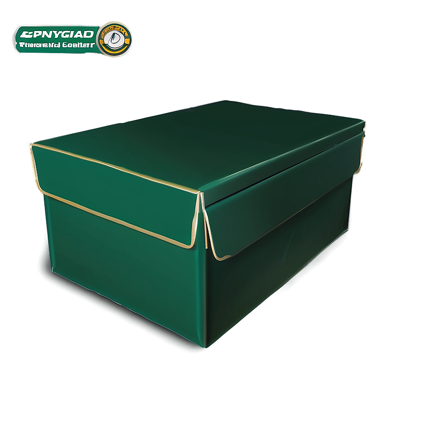 Green Box For Packaging Png Iom55