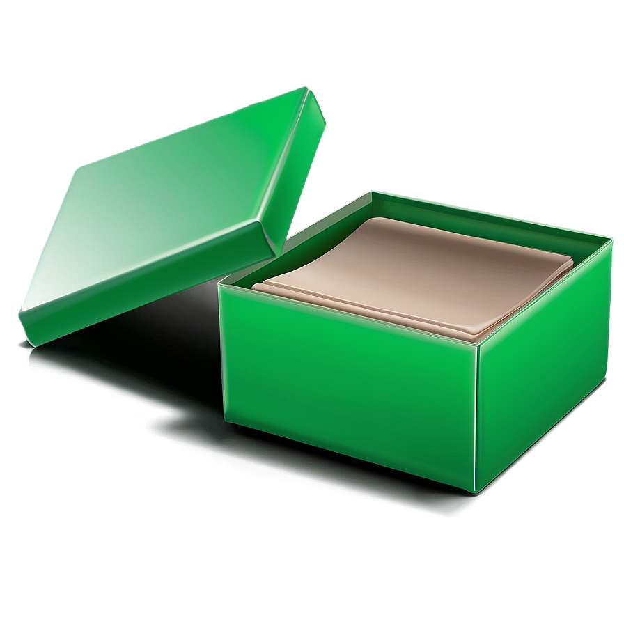 Green Box Vector Png 06292024