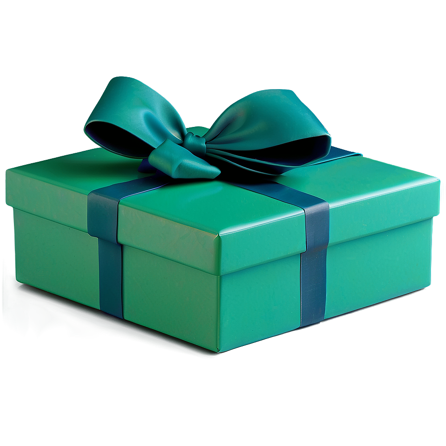 Green Box With Bow Png 06292024