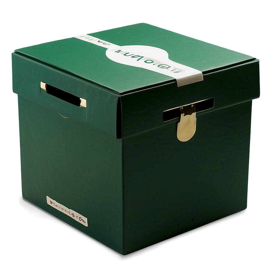 Green Box With Handle Png Xut45