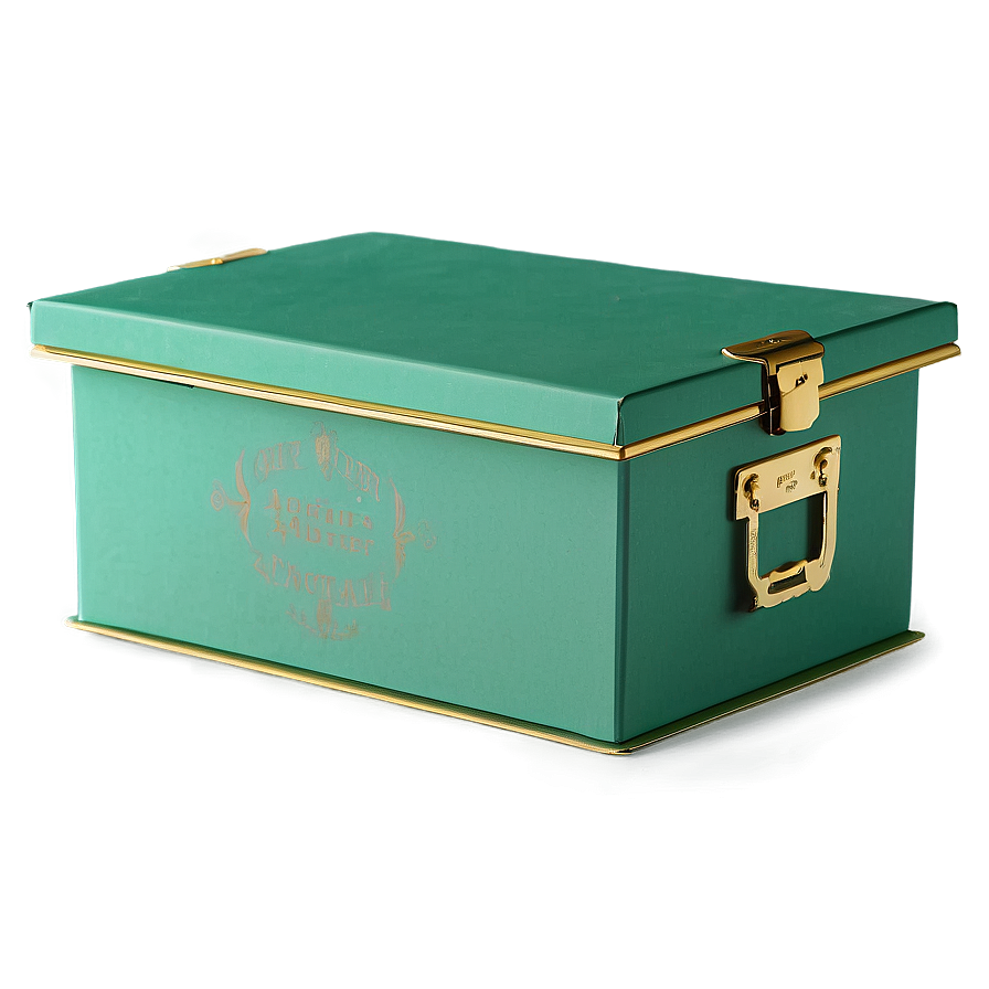 Green Box With Lid Png Quh