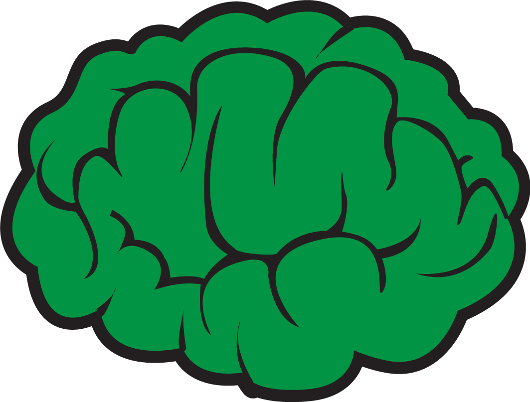 Green Brain Clipart