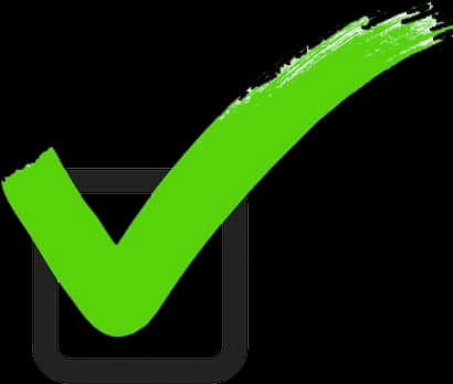 Green Brushstroke Checkmark