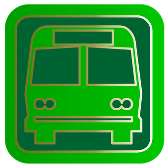 Green Bus Icon