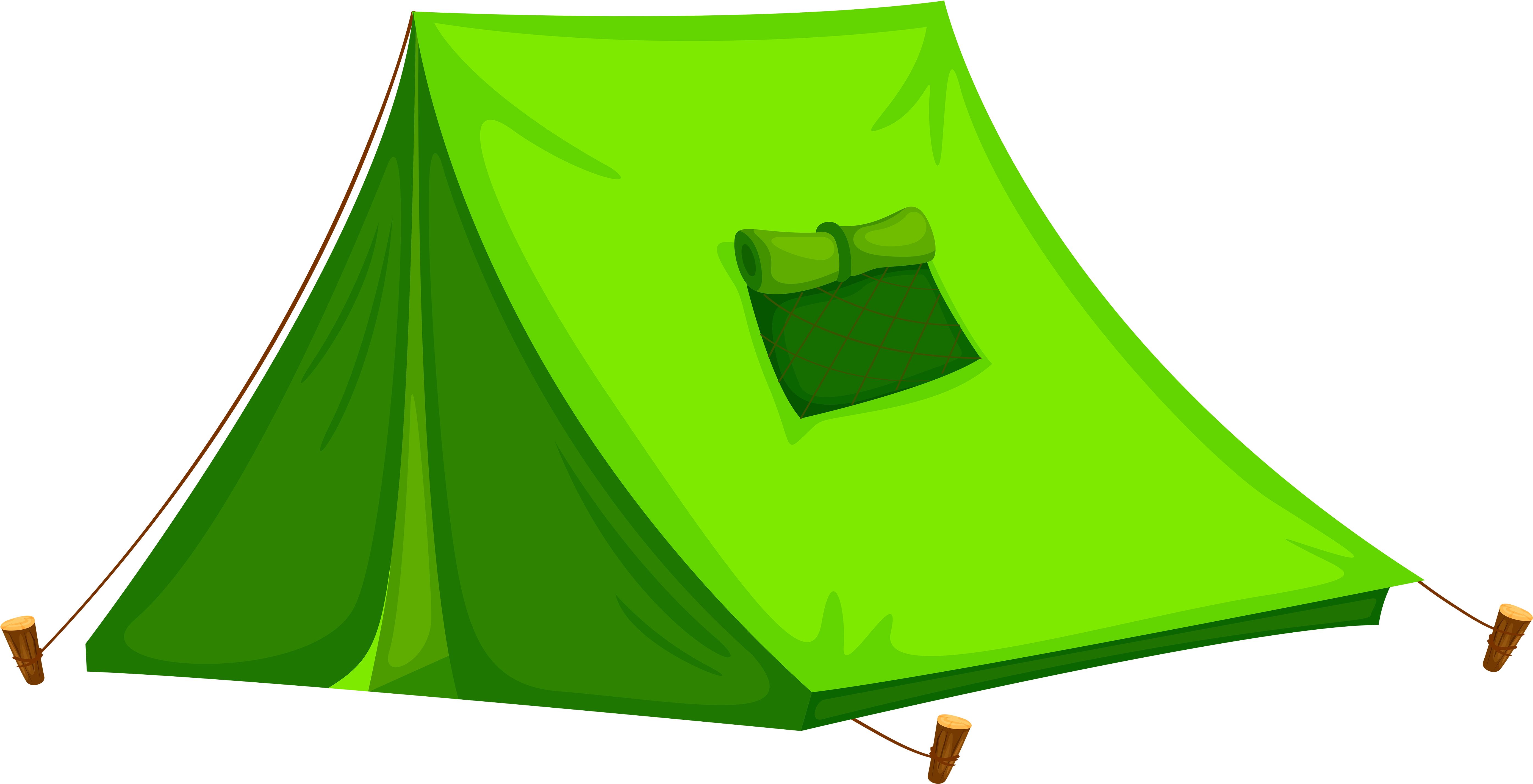 Green Camping Tent Illustration