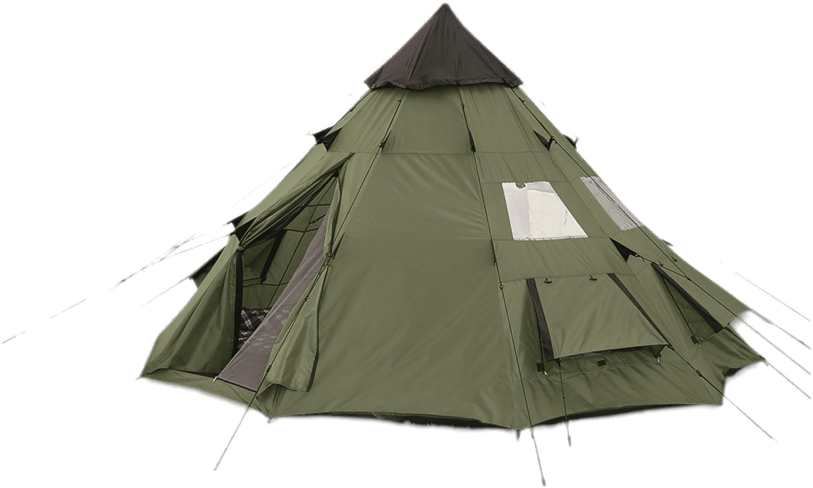 Green Camping Tent Isolated