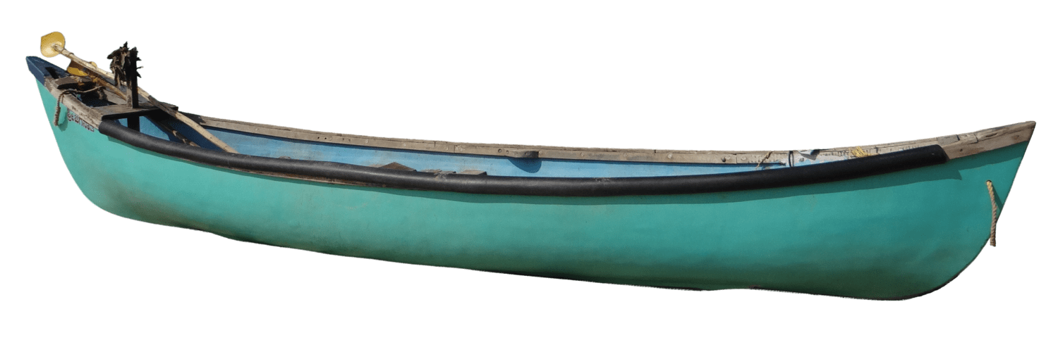 Green_ Canoe_with_ Paddles