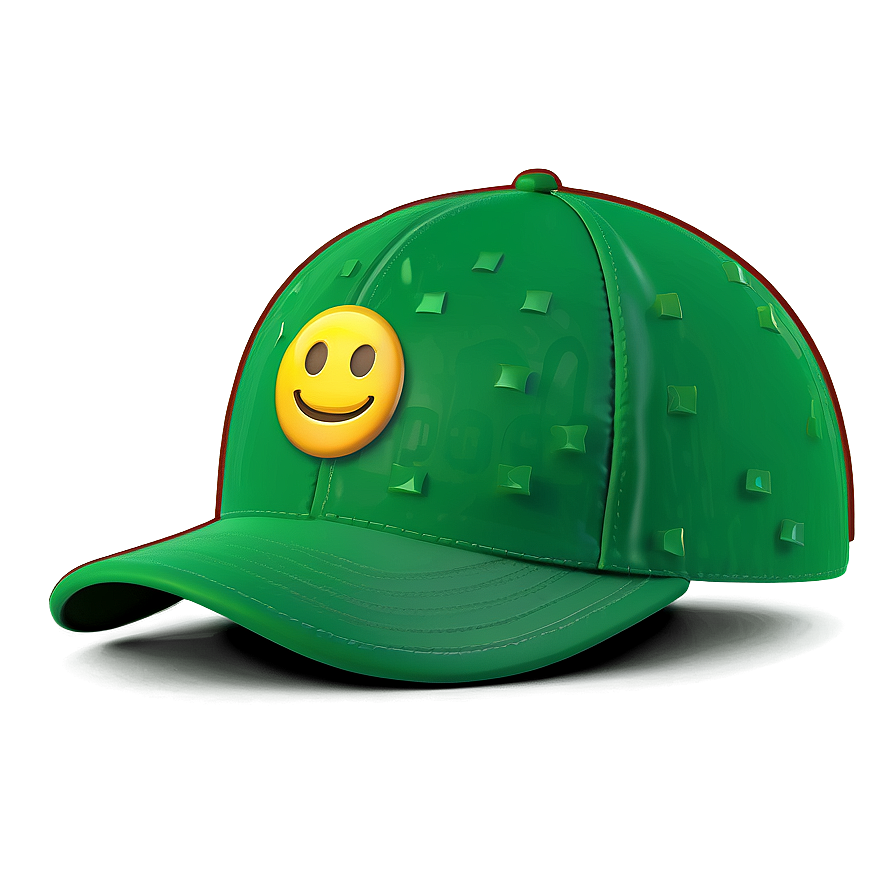 Green Cap Emoji Png Hwt