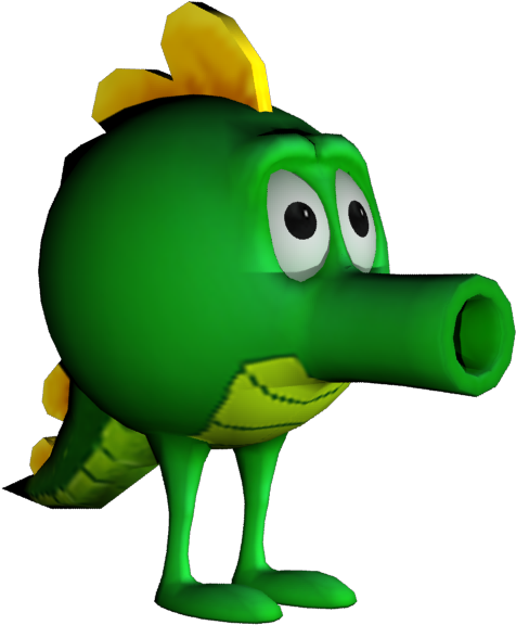 Green Cartoon Dinosaur Character