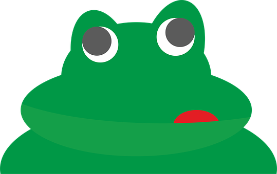 Green Cartoon Frog Graphic