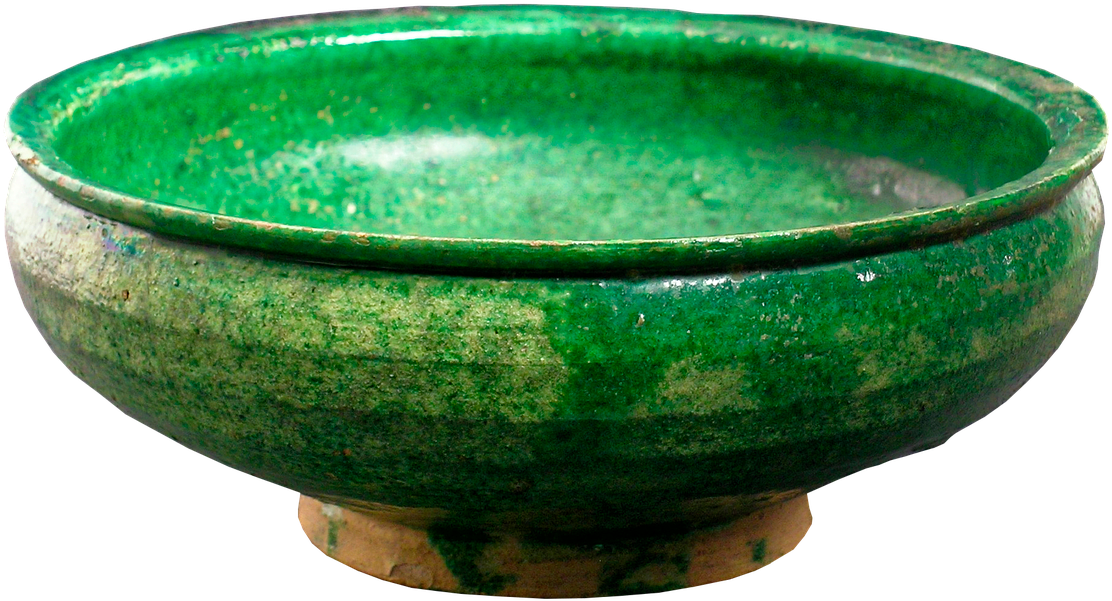 Green Ceramic Bowl Vintage