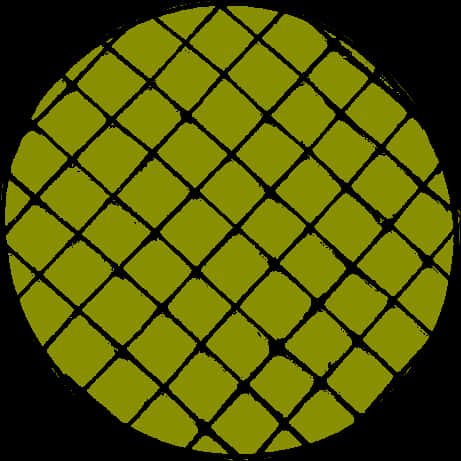 Green Checkered Sphere Illustration