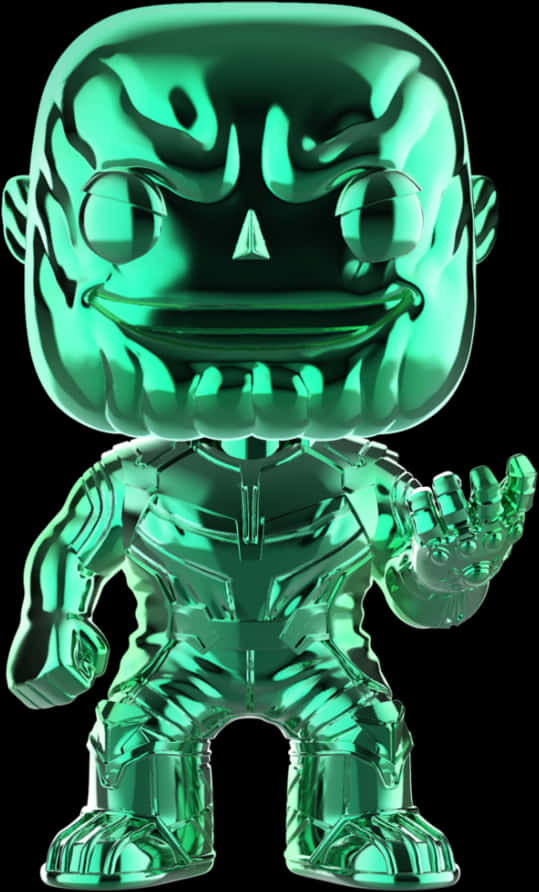 Green Chrome Thanos Figure