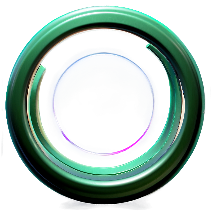 Green Circle In 3d Png 13