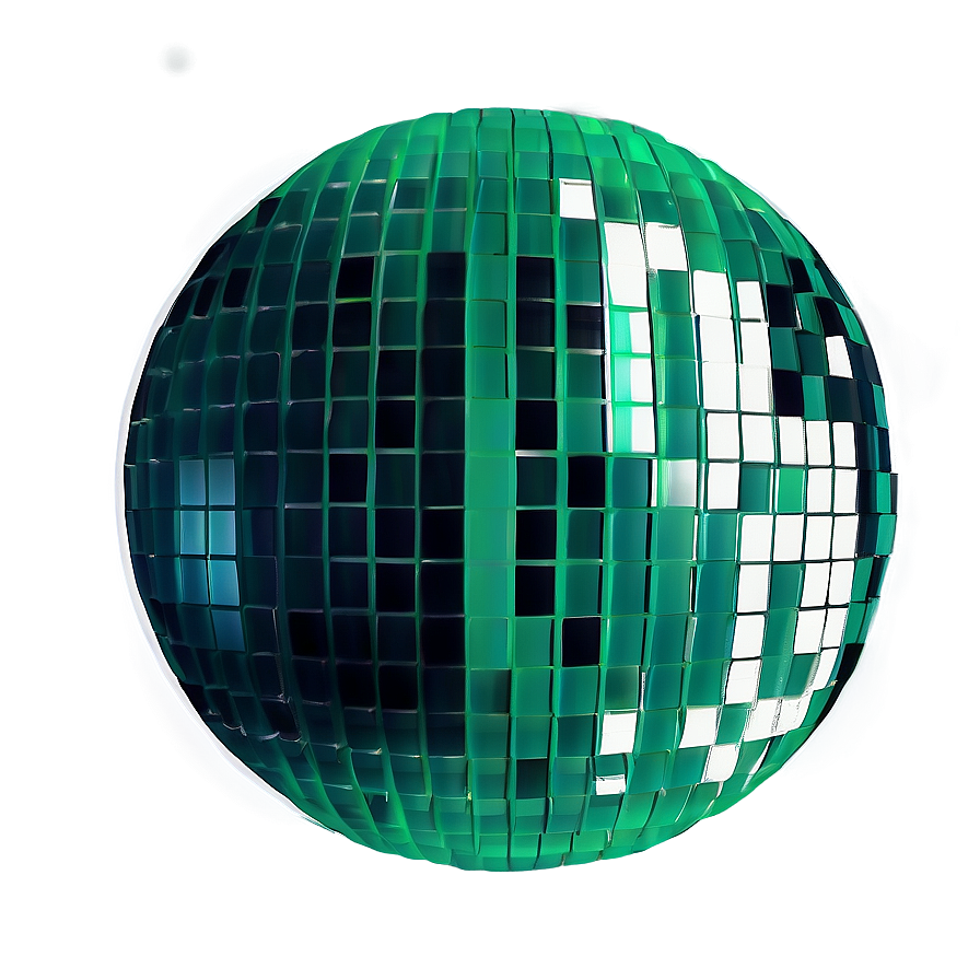 Green Circle With Glitch Effect Png Dmw14