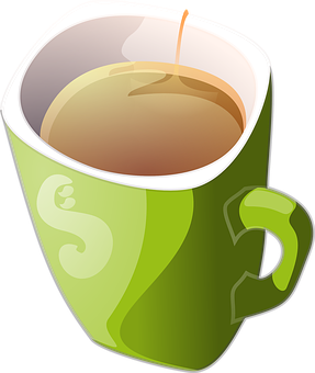 Green Coffee Mug Vector