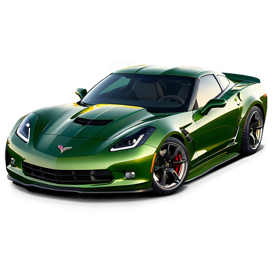 Green Corvette Png Xsx