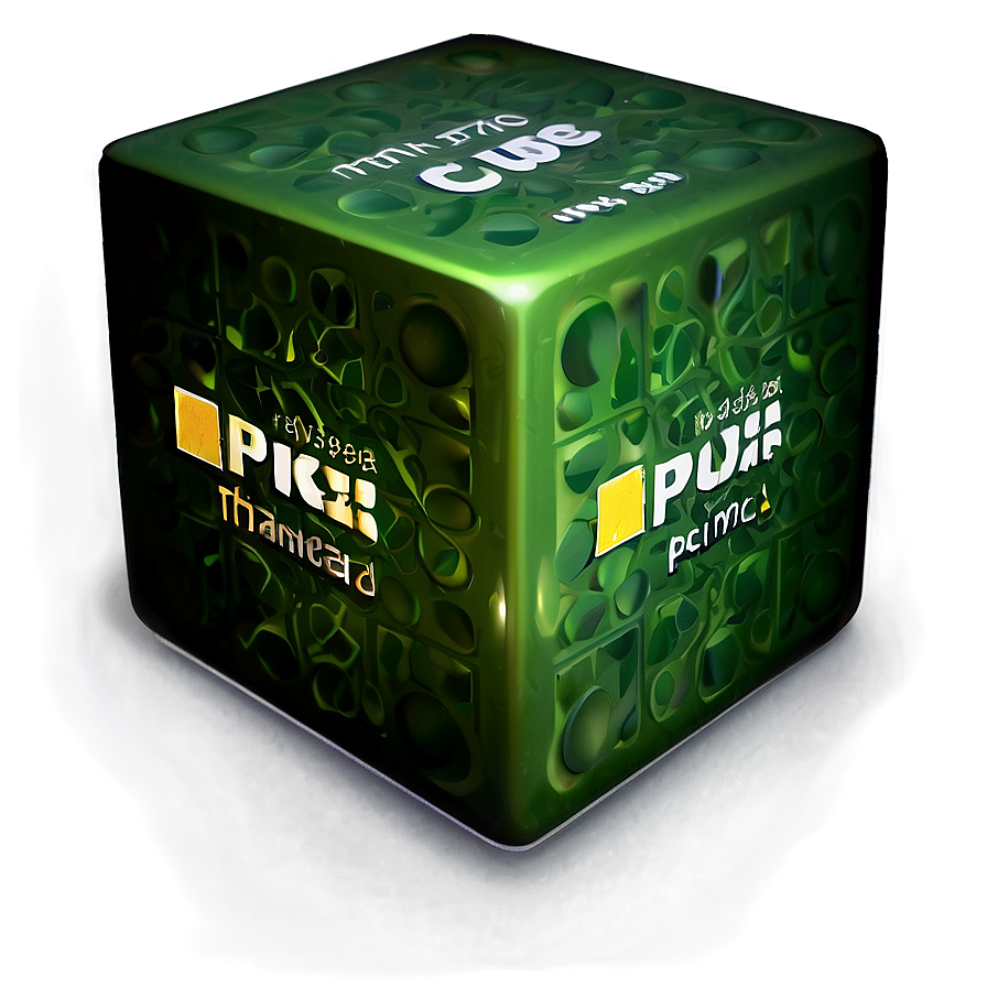 Green Cube Png 05242024