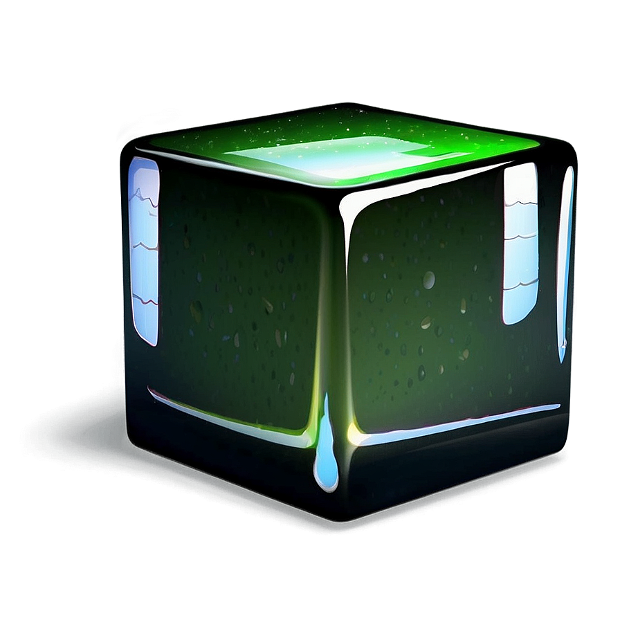 Green Cube Png Xee