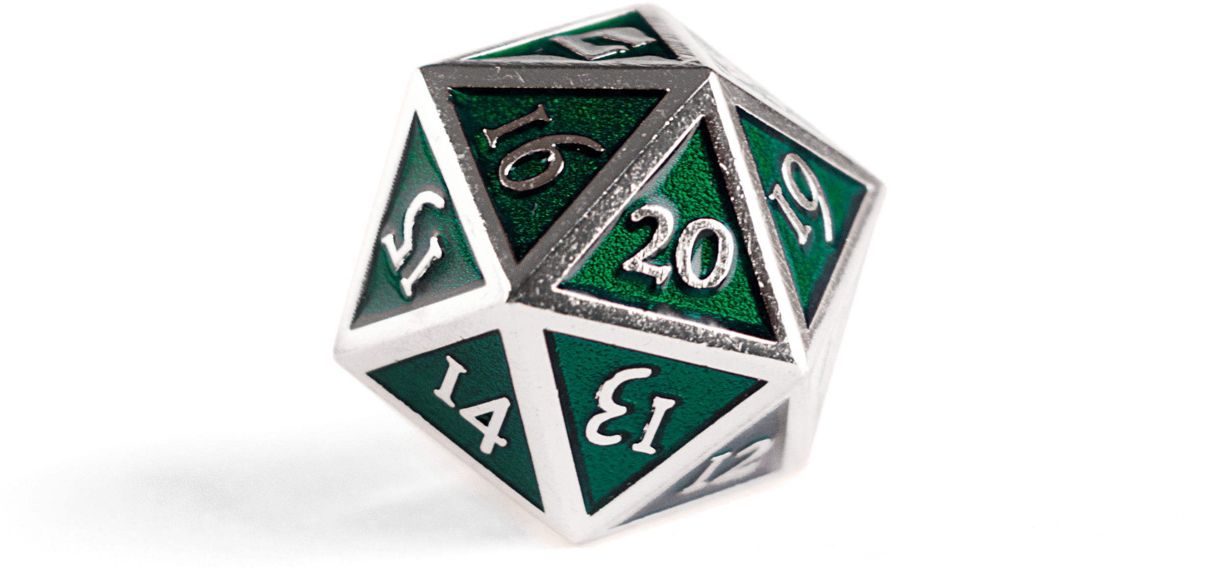 Green D20 Dice Shadow