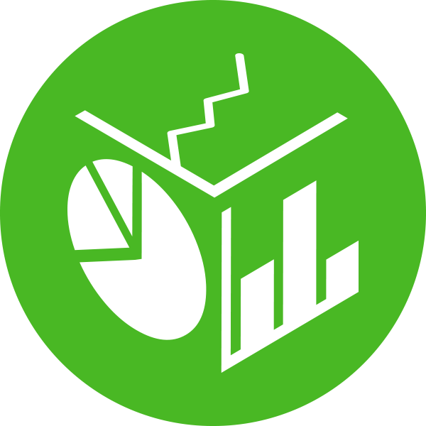 Green Data Analysis Icon