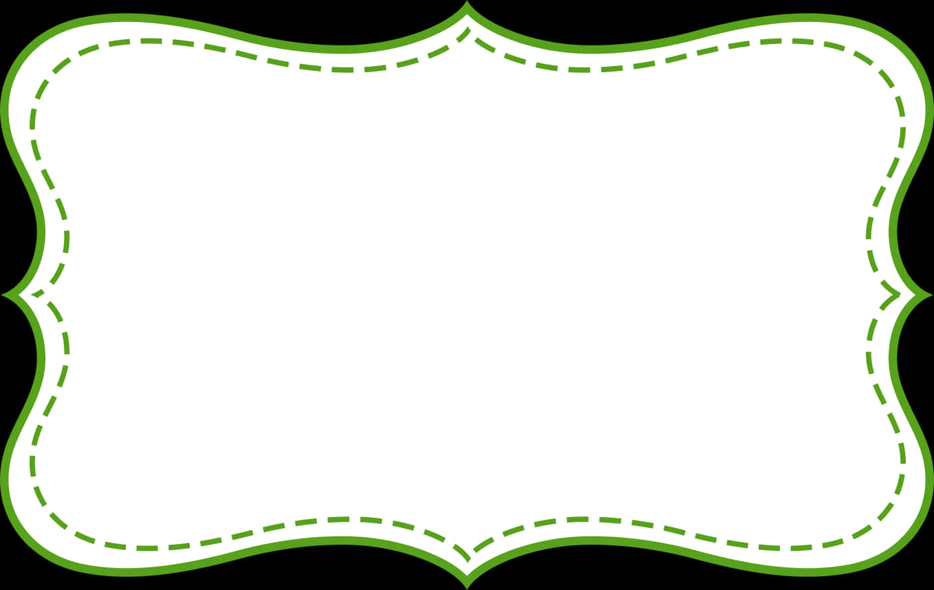 Green Decorative Frame Template