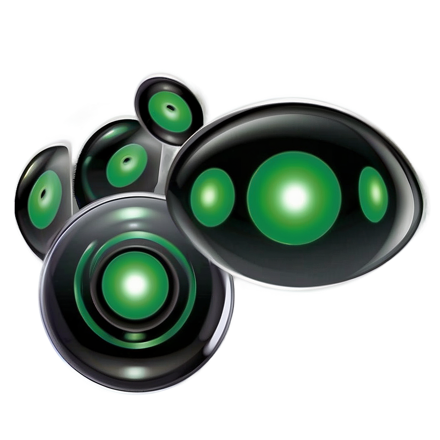 Green Dot Digital Art Png 06122024