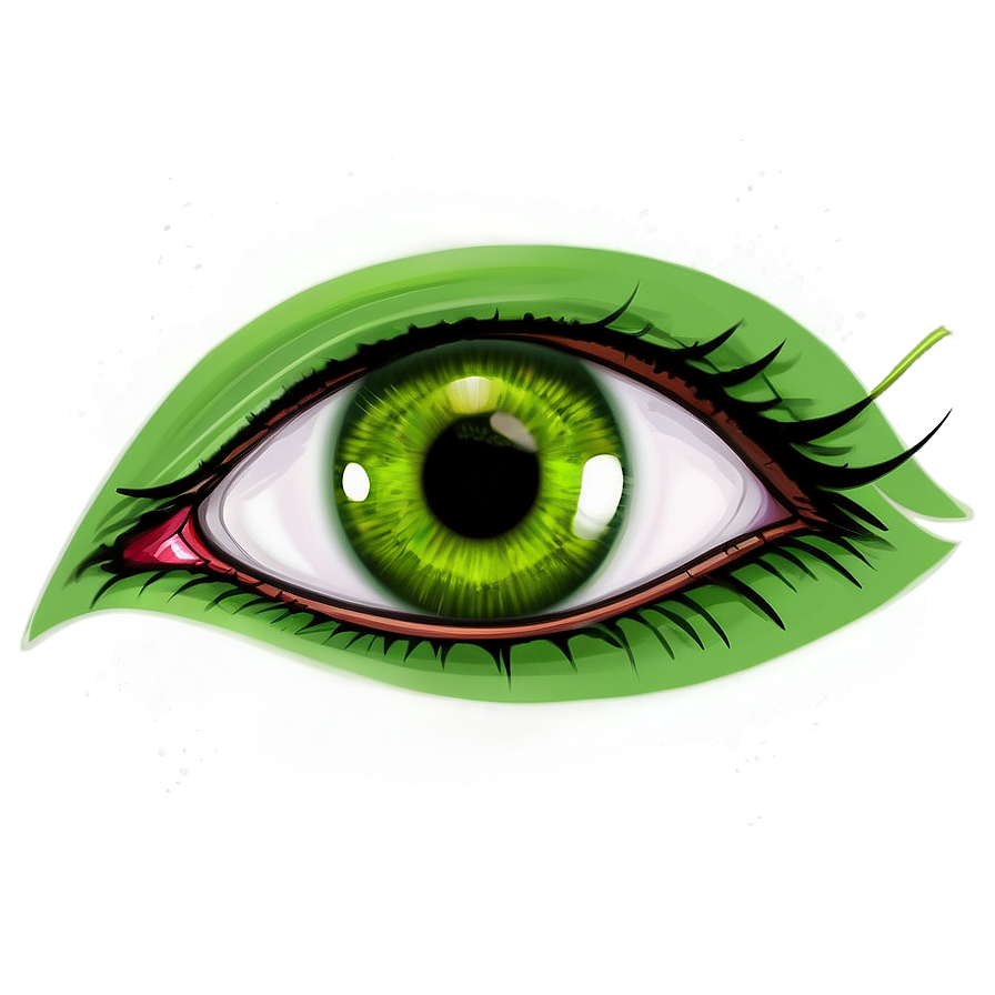 Green Eye Digital Illustration Png Acu85