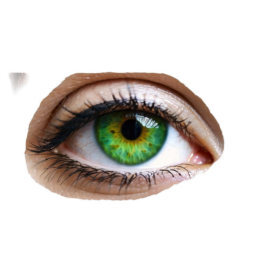 Green Eye Makeup Look Png 94