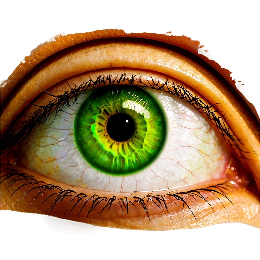 Green Eye With Tears Png Qof