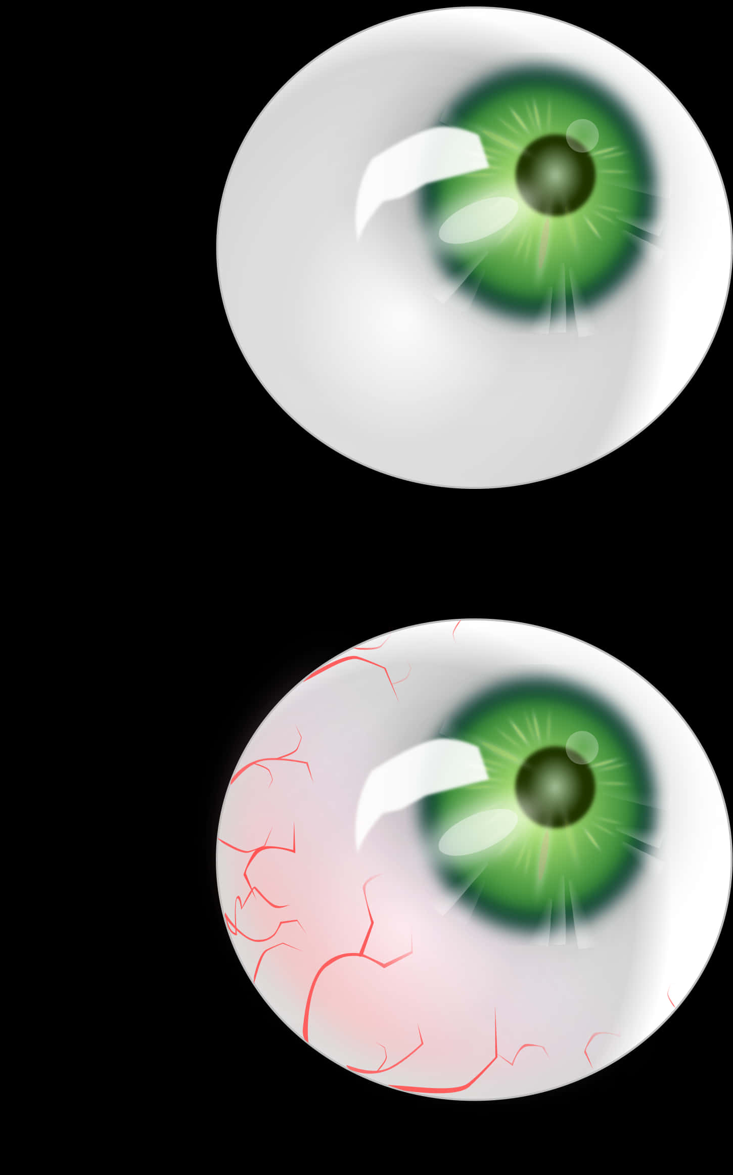 Green Eyeball Illustration