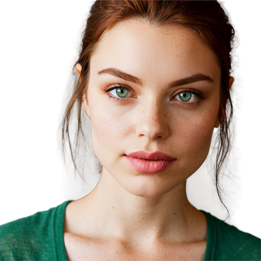 Green Eyed Beauty Portrait Png 2