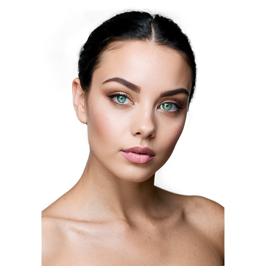 Green Eyed Beauty Portrait Png Xjy14