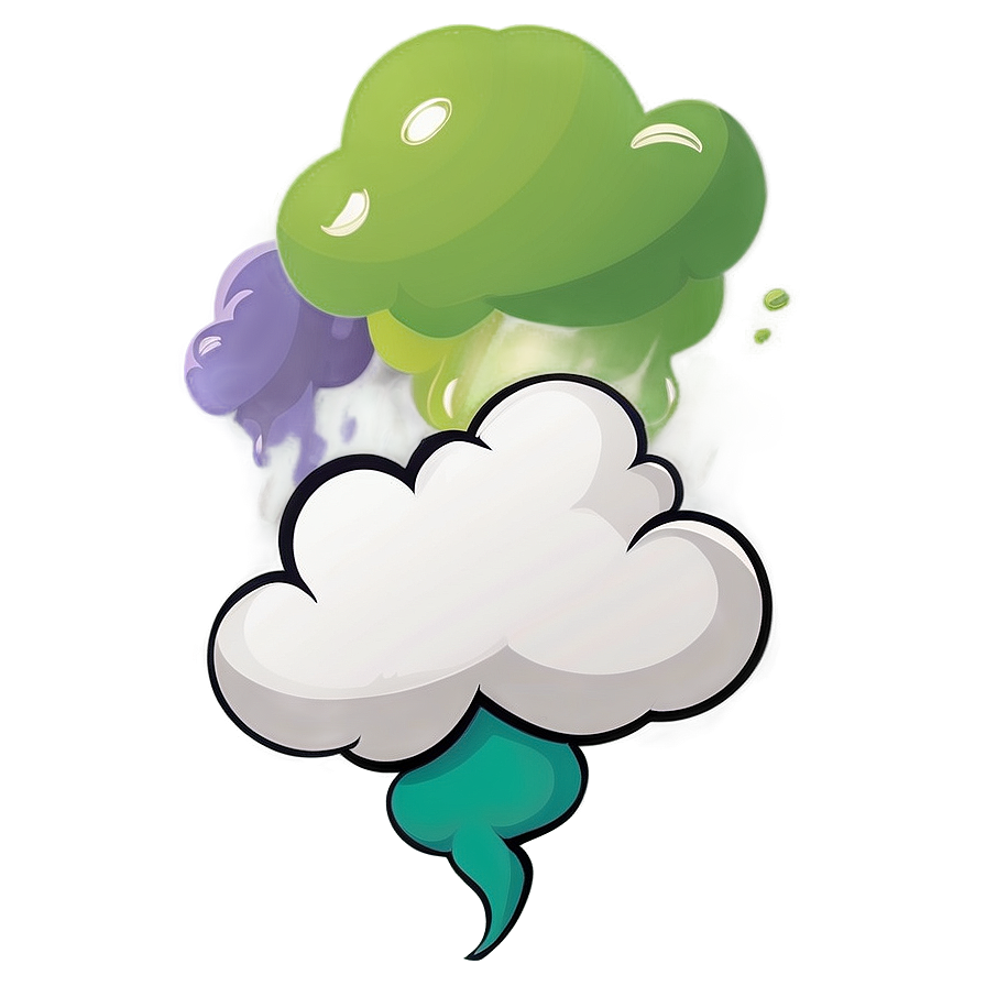 Green Fart Cloud Graphic Png Efd41